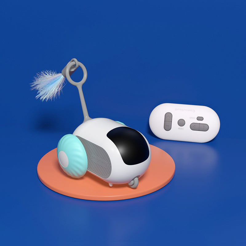 Cat Teasing Remote-Controlled Toy Car, USB Rechargeable