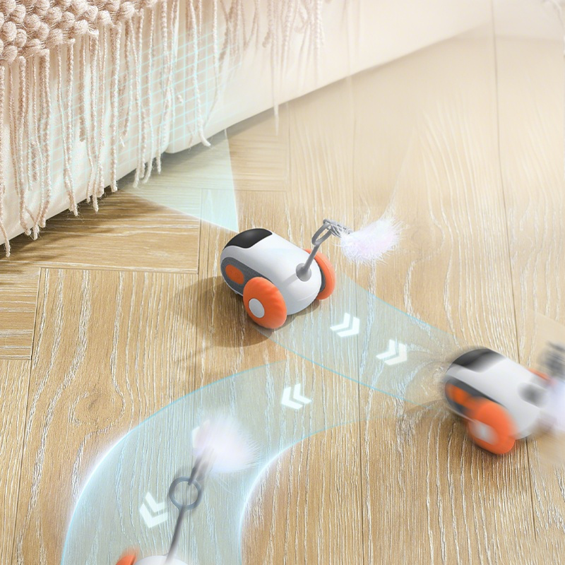 Cat Teasing Remote-Controlled Toy Car, USB Rechargeable