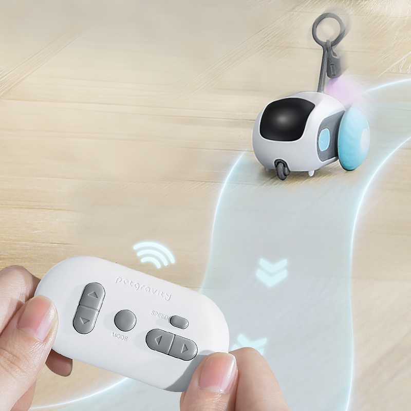 Cat Teasing Remote-Controlled Toy Car, USB Rechargeable