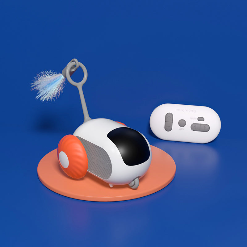 Cat Teasing Remote-Controlled Toy Car, USB Rechargeable