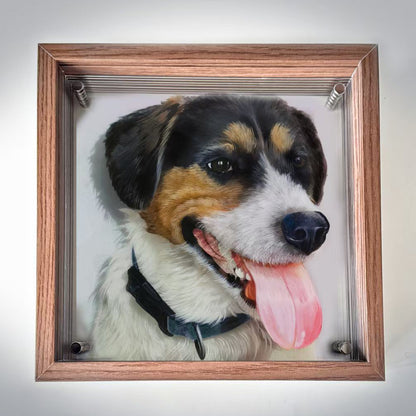 Custom 3D Glass On Painting Pets Painting